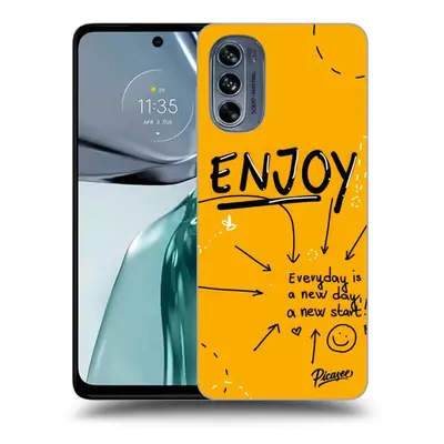 Fekete szilikon tok az alábbi mobiltelefonokra Motorola Moto G62 - Enjoy