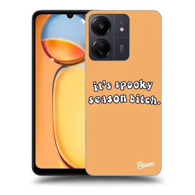 Fekete szilikon tok az alábbi mobiltelefonokra Xiaomi Redmi 13C 4G - Spooky season