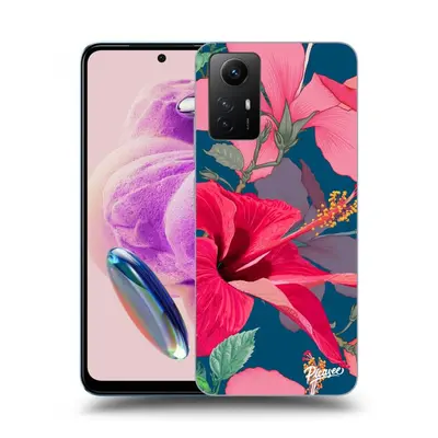 Átlátszó szilikon tok az alábbi mobiltelefonokra Xiaomi Redmi Note 12S - Hibiscus