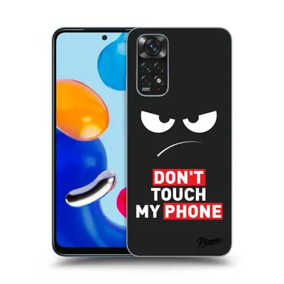 Fekete szilikon tok az alábbi mobiltelefonokra Xiaomi Redmi Note 11S 4G - Angry Eyes - Transpare