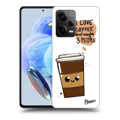 Fekete szilikon tok az alábbi mobiltelefonokra Xiaomi Redmi Note 5G - Cute coffee