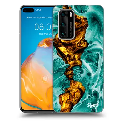 Fekete szilikon tok az alábbi mobiltelefonokra Huawei P40 - Goldsky