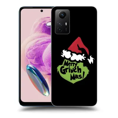 Fekete szilikon tok az alábbi mobiltelefonokra Xiaomi Redmi Note 12S - Grinch