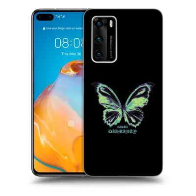 Fekete szilikon tok az alábbi mobiltelefonokra Huawei P40 - Diamanty Blue