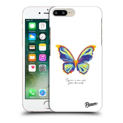 Fekete szilikon tok az alábbi mobiltelefonokra Apple iPhone Plus - Diamanty White