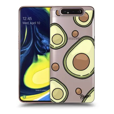 Átlátszó szilikon tok az alábbi mobiltelefonokra Samsung Galaxy A80 A805F - Avocado