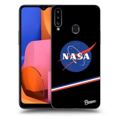 Fekete szilikon tok az alábbi mobiltelefonokra Samsung Galaxy A20s - NASA Original