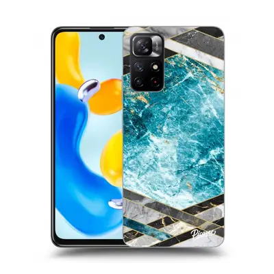 Fekete szilikon tok az alábbi mobiltelefonokra Xiaomi Redmi Note 11S 5G - Blue geometry