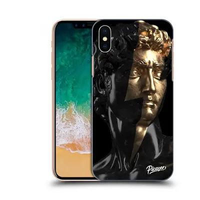 Fekete szilikon tok az alábbi mobiltelefonokra Apple iPhone X/XS - Wildfire - Black