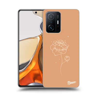 Átlátszó szilikon tok az alábbi mobiltelefonokra Xiaomi 11T Pro - Peonies