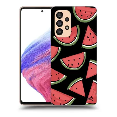 Fekete szilikon tok az alábbi mobiltelefonokra Samsung Galaxy A53 5G - Melone