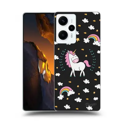 Fekete szilikon tok az alábbi mobiltelefonokra Xiaomi Poco F5 - Unicorn star heaven