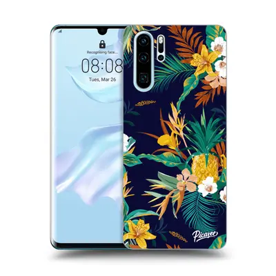 Fekete szilikon tok az alábbi mobiltelefonokra Huawei P30 Pro - Pineapple Color