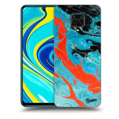 Fekete szilikon tok az alábbi mobiltelefonokra Xiaomi Redmi Note 9S - Blue Magma