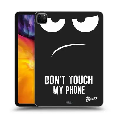 Fekete szilikon tok az alábbi táblagépre Apple iPad Pro 11" (2.gen) - Don't Touch My Phone