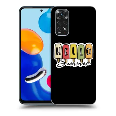 Fekete szilikon tok az alábbi mobiltelefonokra Xiaomi Redmi Note 11S 4G - Ice Cream