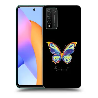 Fekete szilikon tok az alábbi mobiltelefonokra Honor 10X Lite - Diamanty Black