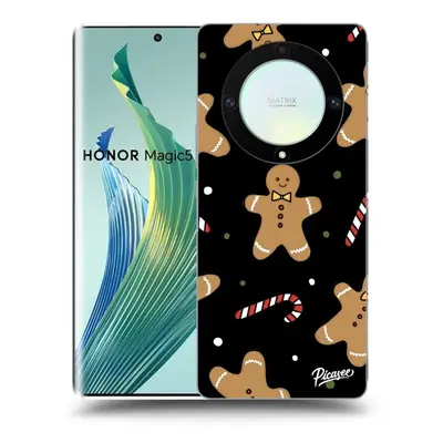 Fekete szilikon tok az alábbi mobiltelefonokra Honor Magic5 Lite 5G - Gingerbread