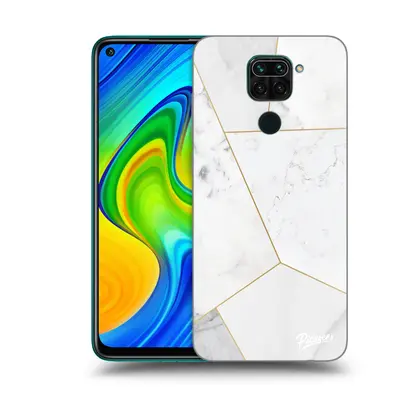 Fekete szilikon tok az alábbi mobiltelefonokra Xiaomi Redmi Note - White tile