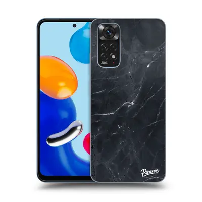 Átlátszó szilikon tok az alábbi mobiltelefonokra Xiaomi Redmi Note 11S 4G - Black marble