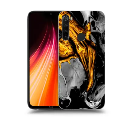 Fekete szilikon tok az alábbi mobiltelefonokra Xiaomi Redmi Note 8T - Black Gold