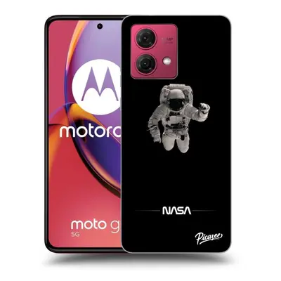 Fekete szilikon tok az alábbi mobiltelefonokra Motorola Moto G84 5G - Astronaut Minimal