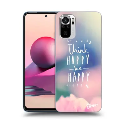 Fekete szilikon tok az alábbi mobiltelefonokra Xiaomi Redmi Note 10S - Think happy be happy