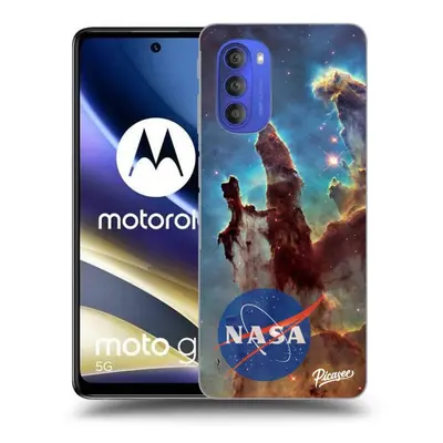 Fekete szilikon tok az alábbi mobiltelefonokra Motorola Moto G51 - Eagle Nebula