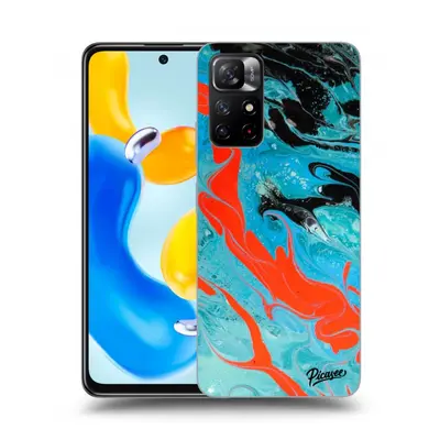 Fekete szilikon tok az alábbi mobiltelefonokra Xiaomi Redmi Note 11S 5G - Blue Magma