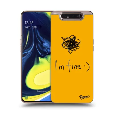 Átlátszó szilikon tok az alábbi mobiltelefonokra Samsung Galaxy A80 A805F - I am fine