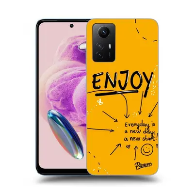 Fekete szilikon tok az alábbi mobiltelefonokra Xiaomi Redmi Note 12S - Enjoy