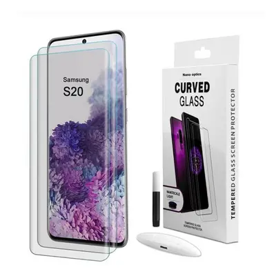 3x 3D UV ívelt üvegfólia az alábbi modellek számára Samsung Galaxy S20 G980F - 2+1 ingyen