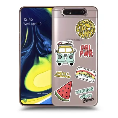 Átlátszó szilikon tok az alábbi mobiltelefonokra Samsung Galaxy A80 A805F - Summer