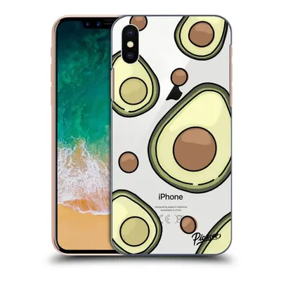 Átlátszó szilikon tok az alábbi mobiltelefonokra Apple iPhone X/XS - Avocado