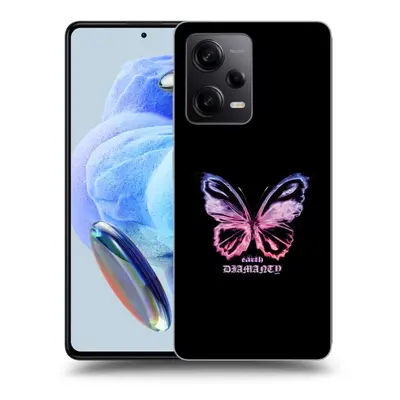 Fekete szilikon tok az alábbi mobiltelefonokra Xiaomi Redmi Note Pro+ 5G - Diamanty Purple