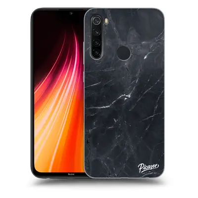 Átlátszó szilikon tok az alábbi mobiltelefonokra Xiaomi Redmi Note 8T - Black marble