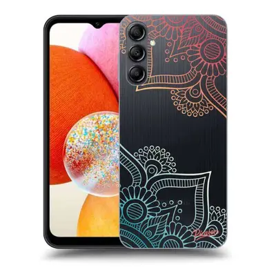 Átlátszó szilikon tok az alábbi mobiltelefonokra Samsung Galaxy A15 A156B 5G - Flowers pattern