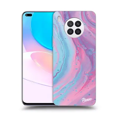 Fekete szilikon tok az alábbi mobiltelefonokra Huawei Nova 8i - Pink liquid