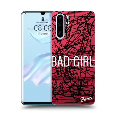 Átlátszó szilikon tok az alábbi mobiltelefonokra Huawei P30 Pro - Bad girl