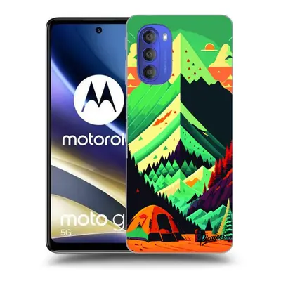 Fekete szilikon tok az alábbi mobiltelefonokra Motorola Moto G51 - Whistler