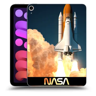 Fekete szilikon tok az alábbi táblagépre Apple iPad mini (6. gen) - Space Shuttle