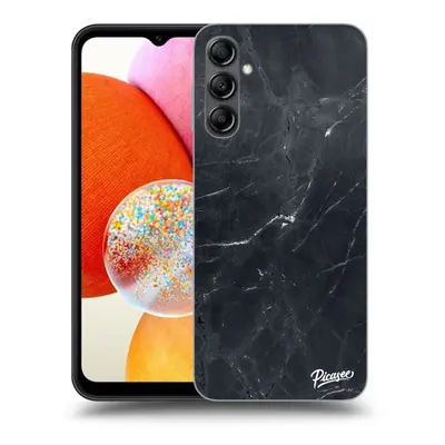 Fekete szilikon tok az alábbi mobiltelefonokra Samsung Galaxy A15 A156B 5G - Black marble