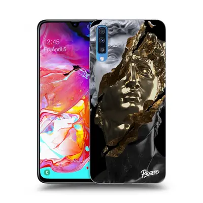 Fekete szilikon tok az alábbi mobiltelefonokra Samsung Galaxy A70 A705F - Trigger