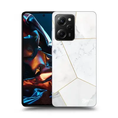 Fekete szilikon tok az alábbi mobiltelefonokra Xiaomi Poco X5 Pro - White tile