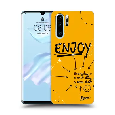 Fekete szilikon tok az alábbi mobiltelefonokra Huawei P30 Pro - Enjoy