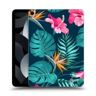 Fekete szilikon tok az alábbi táblagépre Apple iPad 10,9" (10.gen.) - Pink Monstera