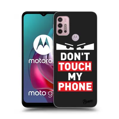 Fekete szilikon tok az alábbi mobiltelefonokra Motorola Moto G30 - Shadow Eye - Transparent