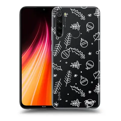 Átlátszó szilikon tok az alábbi mobiltelefonokra Xiaomi Redmi Note 8T - Mistletoe