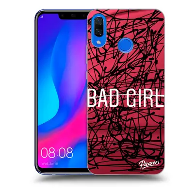 Fekete szilikon tok az alábbi mobiltelefonokra Huawei Nova - Bad girl