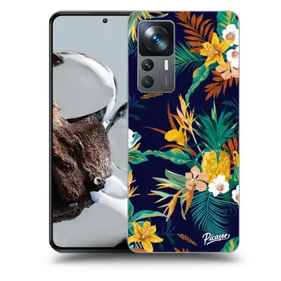 Fekete szilikon tok az alábbi mobiltelefonokra Xiaomi 12T Pro - Pineapple Color